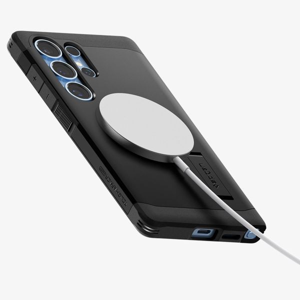 Spigen Tough Armor Backcover MagSafe Samsung Galaxy S25 Ultra - Schwarz