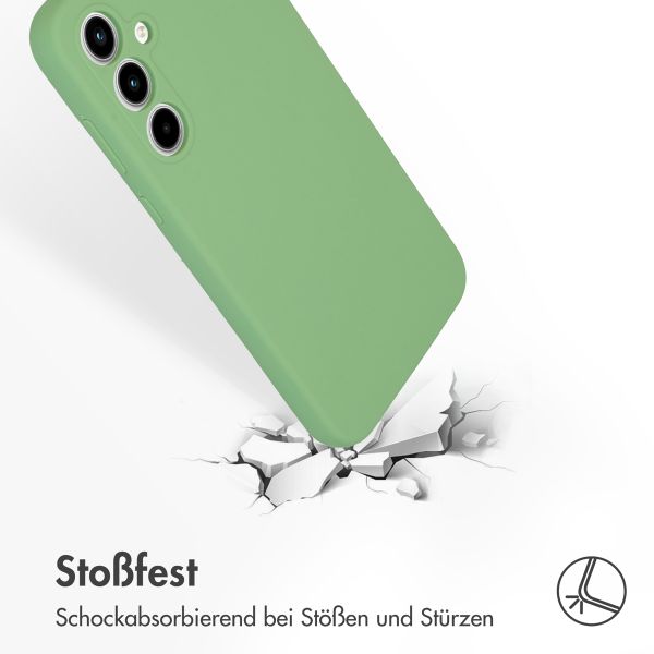 Accezz Liquid Silikoncase Samsung Galaxy A35 - Grün