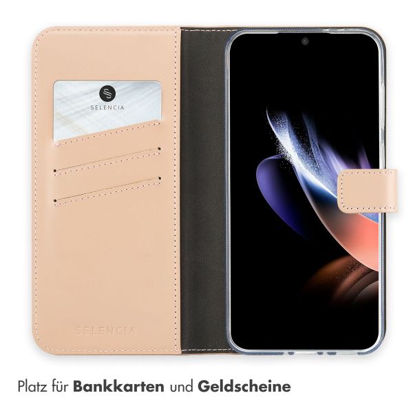 Selencia Echtleder Klapphülle Samsung Galaxy A36 / A56 - Rosa