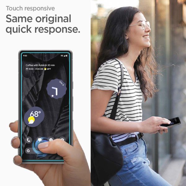 Spigen GLAStR Fit Displayschutzfolie 2er-Pack + Applicator Google Pixel 7a
