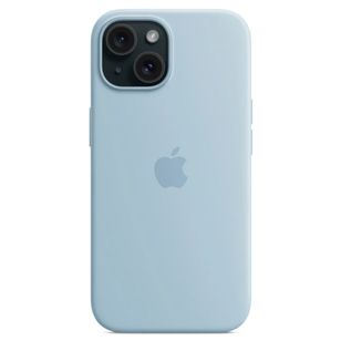 Apple Silikon-Case MagSafe Apple iPhone 15 - Hellblau