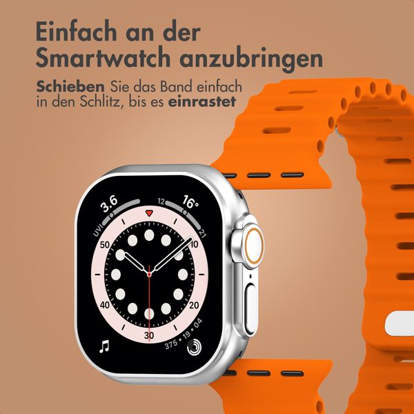 Accezz Ocean Armband für Apple Watch | 44/45/46/49 mm - Orange