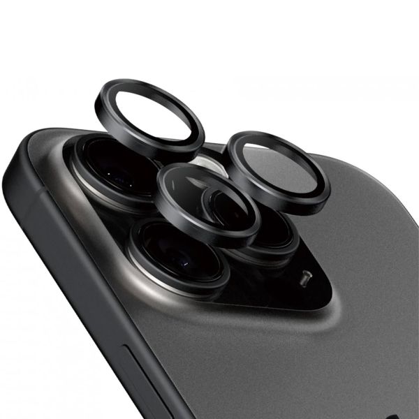 PanzerGlass Hoops Optic Rings Kameraschutz Apple iPhone 15 Pro / 15 Pro Max - Black Titanium