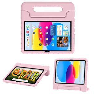 Accezz SchutzHülle mit Handgriff kindersicher Apple iPad 11 (2025) 11 Zoll A16 / iPad 10 (2022) 10.9 Zoll - Hellrosa