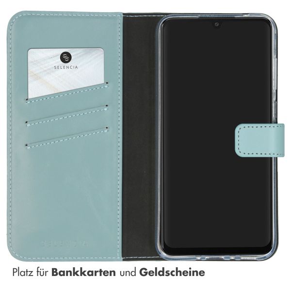 Selencia Echtleder Klapphülle Samsung Galaxy A35 - Air Blue