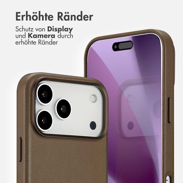 Accezz MagSafe Leather Backcover Apple iPhone 17 Pro Max - Kaffeebraun