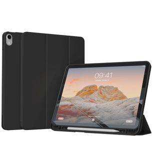 Accezz Smarte Klapphülle aus Silikon Apple iPad 11 (2025) 11 Zoll A16 / iPad 10 (2022) 10.9 Zoll - Schwarz