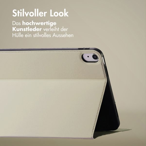 Accezz Classic Klapphülle Apple iPad 11 (2025) 11 Zoll A16 / iPad 10 (2022) 10.9 Zoll - Greige