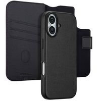 Accezz 2-in-1 Klapphülle aus Leder mit MagSafe Apple iPhone 17 - Onyx Black