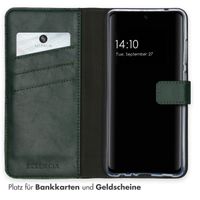 Selencia Echtleder Klapphülle Samsung Galaxy A52(s) (5G/4G) - Grün