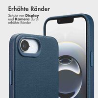 Accezz 2-in-1 Klapphülle aus Leder mit MagSafe Apple iPhone 17e / 16e - Nightfall Blue