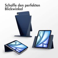 Accezz High Stand tablet case Apple iPad Air 11 Zoll (2026) M4 / (2025) M3 / (2024) M2 / Air 5 (2022) / Air 4 (2020) - Dunkelblau
