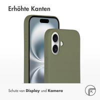 Accezz Liquid Silikoncase mit MagSafe Apple iPhone 16 - Cooper Green