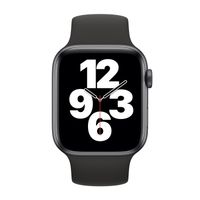 Apple Silikon Solo Loop für  Apple Watch | 38/40/41/42 mm - Größe 6 - Schwarz