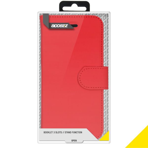 Accezz Wallet TPU Klapphülle Apple iPhone 12 Pro Max - Rot