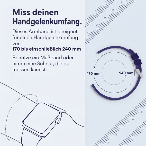 Accezz Mattes Titanstahlarmband -   Garmin 22 mm Anschluss - Titanium