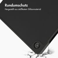 Accezz Smarte Klapphülle aus Silikon Samsung Galaxy Tab A11 Plus / A9 Plus - Schwarz