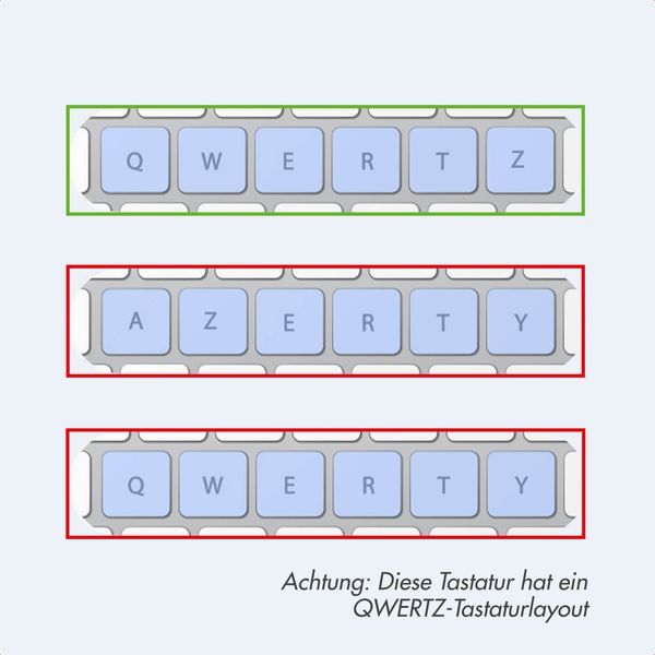 Accezz Bluetooth Keyboard Klapphülle Samsung Galaxy Tab A11 Plus - QWERTZ / DE - Schwarz