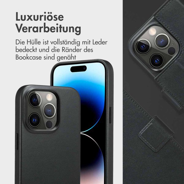 Accezz 2-in-1 Klapphülle aus Leder mit MagSafe Apple iPhone 14 Pro - Onyx Black