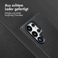 Accezz MagSafe Leather Backcover Samsung Galaxy S25 Ultra - Onyx Black