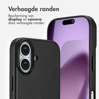 Accezz Echtleder Hülle + MagSafe Wallet Apple iPhone 17 - Onyx Black