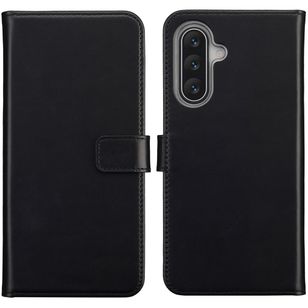Selencia Echtleder Klapphülle Samsung Galaxy A17 (5G) / (4G) - Schwarz
