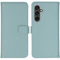 Selencia Echtleder Klapphülle Samsung Galaxy S23 FE - Air Blue