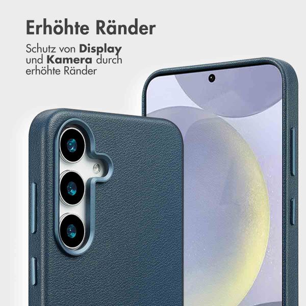 Accezz 2-in-1 Klapphülle aus Leder mit MagSafe Samsung Galaxy S25 Plus - Nightfall Blue