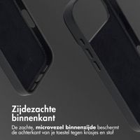 Accezz Echtleder Hülle + MagSafe Wallet Apple iPhone 17 Pro - Onyx Black