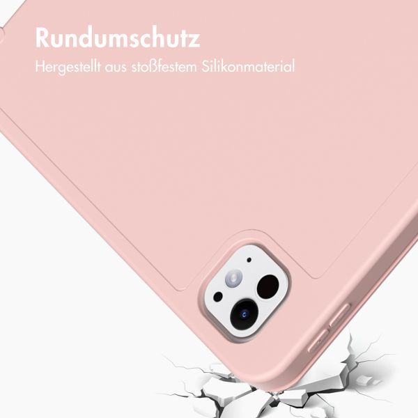 Accezz Smarte Klapphülle aus Silikon Apple iPad Pro 11 (2025) M5 / (2024) M4 - Rosa