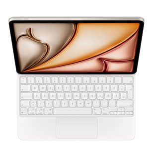 Apple Magic Keyboard Apple iPad Air 13 Zoll (2026) M4 / (2025) M3 / (2024) M2 / iPad Pro 12.9 (2018/2020/2021/2022) - QWERTZ / DE - Weiß