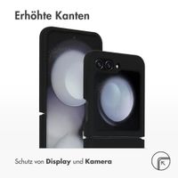 Accezz Liquid Silikoncase Samsung Galaxy Z Flip 5 - Schwarz