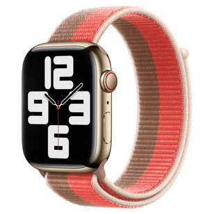 Apple Sport Loop Armband für Apple Watch | 44/45/46/49 mm - Pink Pomelo/Tan