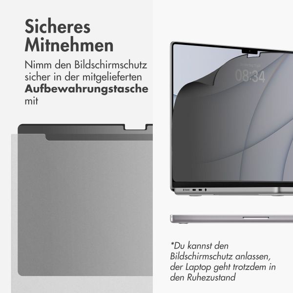 Accezz Magnetische Privacy Displayschutzfolie für Apple MacBook Air 13 Zoll (2018 - 2020) / Pro 13 Zoll (2018 - 2022)