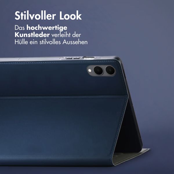 Accezz Classic Klapphülle Samsung Galaxy Tab S11 / S12 Ultra - Dunkelblau