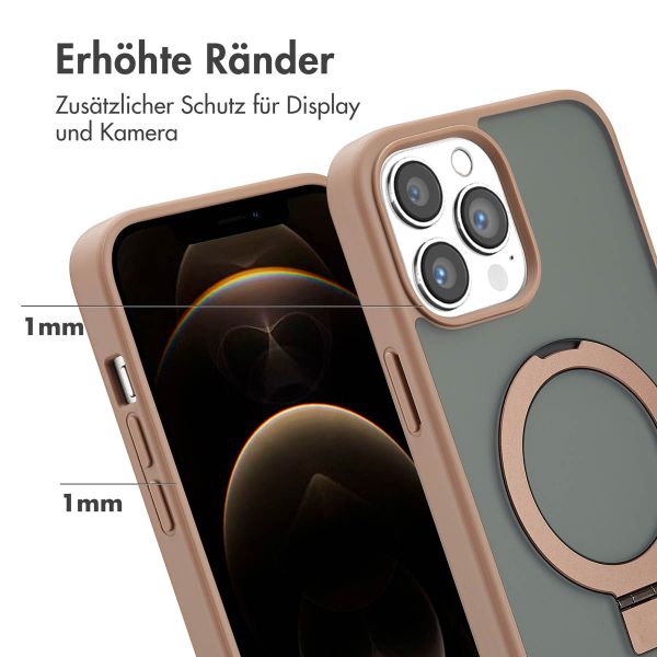 Accezz Ring Stand Backcover mit MagSafe Apple iPhone 13 Pro Max - Braun