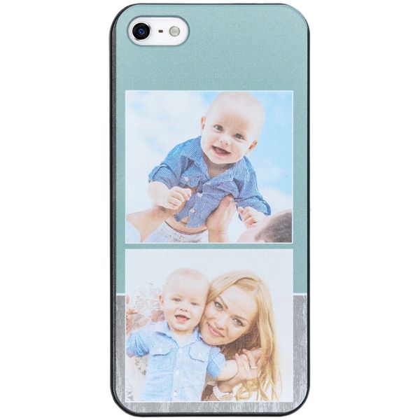 Gestalte deine eigene Hardcase Hülle Apple iPhone SE (2016) / 5 / 5s - Schwarz