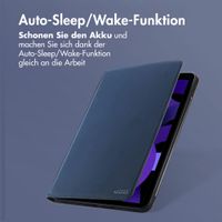 Accezz Classic Klapphülle Apple iPad 11 (2025) 11 Zoll A16 / iPad 10 (2022) 10.9 Zoll - Dunkelblau