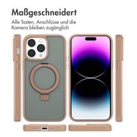 Accezz Ring Stand Backcover mit MagSafe Apple iPhone 14 Pro Max - Braun