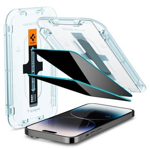 Spigen GLAStR Privacy EZ Fit Displayschutzfolie + Applicator - 2er-Pack Apple iPhone 14 Pro