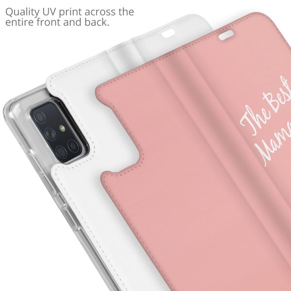 Gestalte deine eigene Compact Gel Klapphülle Samsung Galaxy A71 - Weiß
