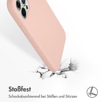 Accezz Liquid Silikoncase Apple iPhone 12 (Pro) - Rosa