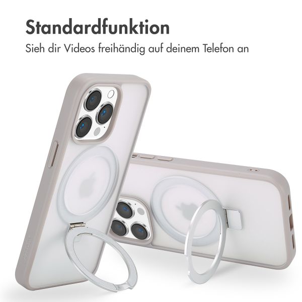 Accezz Ring Stand Backcover mit MagSafe Apple iPhone 13 Pro Max - Grau