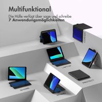 Accezz 360 Slim Tastatur Bookcase QWERTY Apple iPad 9 (2021) 10.2 Zoll / iPad 8 (2020) 10.2 Zoll / iPad 7 (2019) 10.2 Zoll - QWERTY / NL - Schwarz