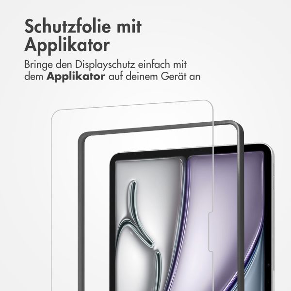 Accezz Schutzfolie aus gehärtetem Glas mit Applikator Apple iPad Pro 11 (2025) M5 / (2024) M4