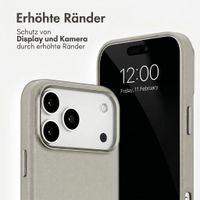 Accezz MagSafe Leather Backcover Apple iPhone 18 Pro / 17 Pro - Light Grey