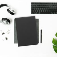 Accezz 360° drehbare Klapphülle Apple iPad 9 (2021) 10.2 Zoll / iPad 8 (2020) 10.2 Zoll / iPad 7 (2019) 10.2 Zoll - Schwarz