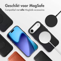 Accezz Echtleder Hülle + MagSafe Wallet Apple iPhone Air - Onyx Black