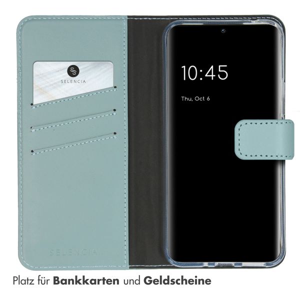 Selencia Echtleder Klapphülle Samsung Galaxy A54 (5G) - Air Blue