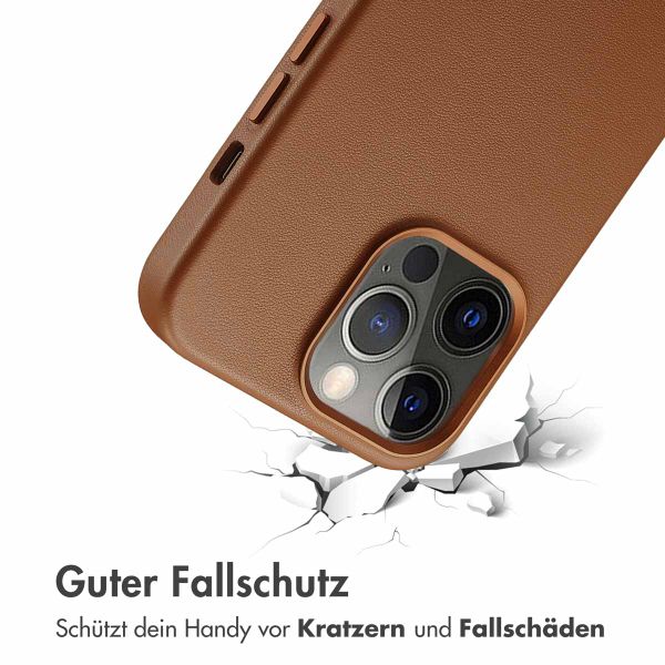 Accezz MagSafe Leather Backcover Apple iPhone 13 Pro - Sienna Brown